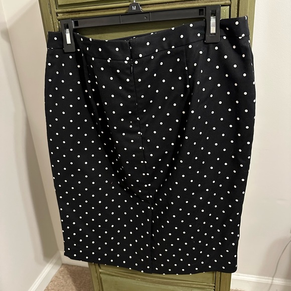 Liz Claiborne Black Polka Dot Pencil Skirt - Picture 2 of 5